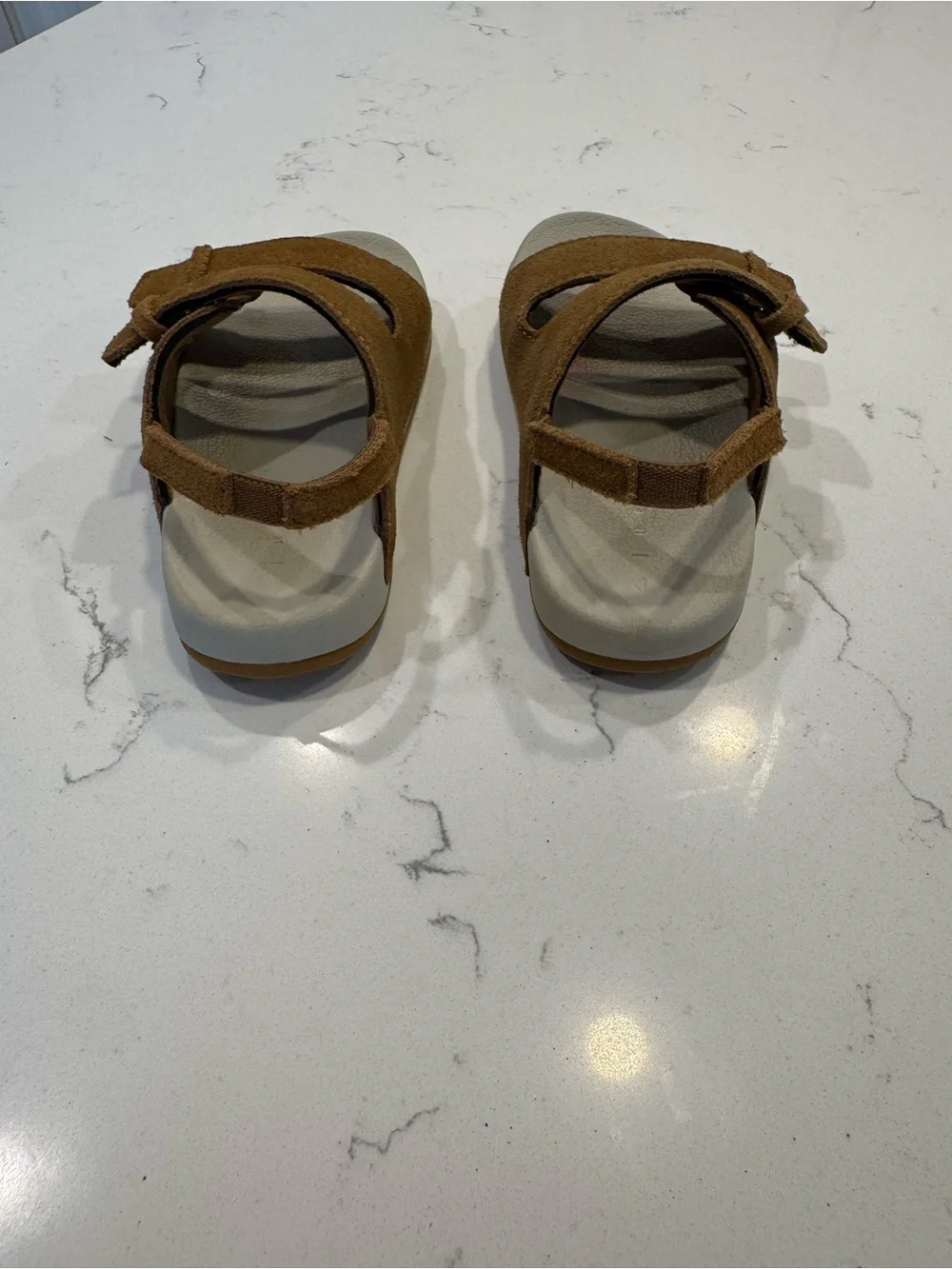 Reef Kids' Little Ojai sandals in tan suede Toddler size 9